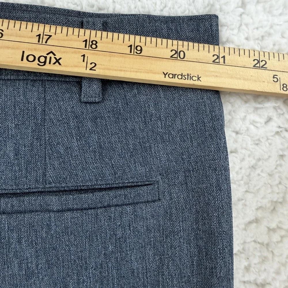 Vintage Levis Action Slacks Pants Mens 42x30 Gray Flat Front Dress Slacks Office